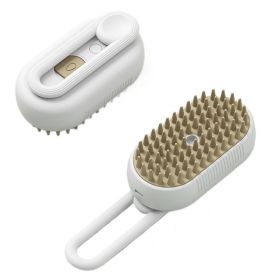 Foldable Rechargeable Cat Steamy Grooming Brush Cleaning Tool (Color: As pic show, type: Style A)